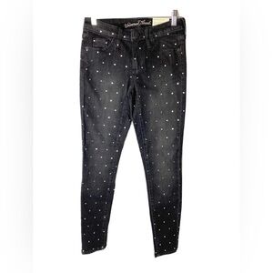Universal Thread Mid-Rise Skinny Polkadot Jeans Women's Size 8 (NWT)